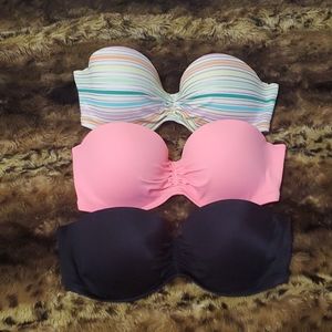 Victoria's Secret  Bandeau bikini tops